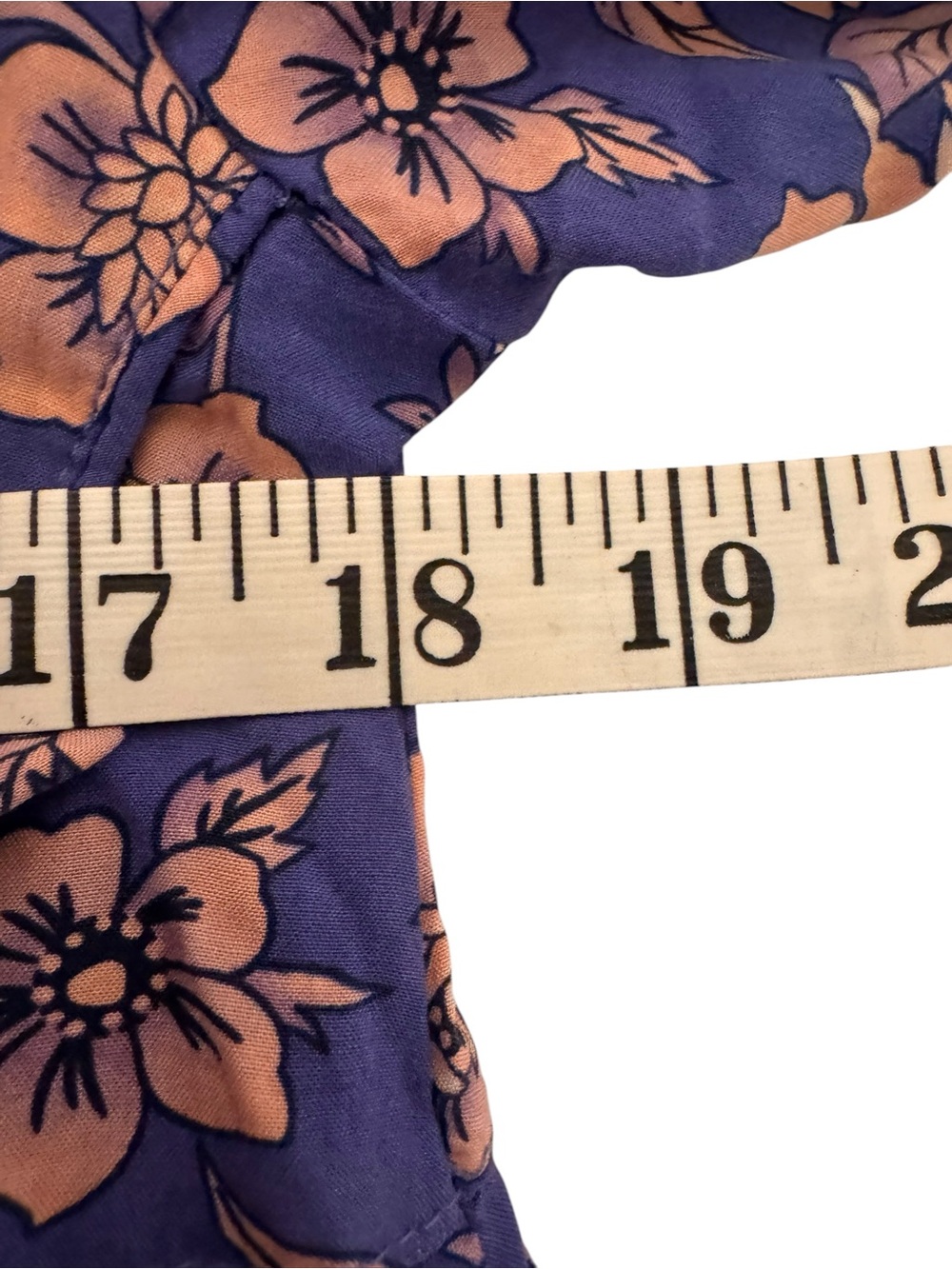 Sunday Up Purple Floral Dress with V-Neck. Size Small - Picture 4 of 5